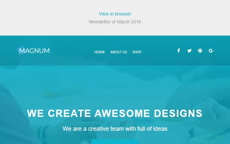 Magnum Email — screenshot