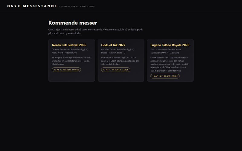 ONYX Messestande — screenshot