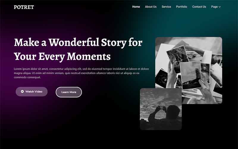 Potret — screenshot