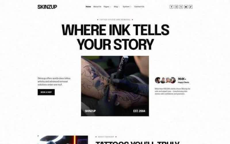 Skinzup — screenshot