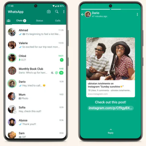 Status & stories